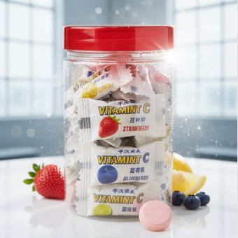 آبنبات جوشان ویتامین C چند طعم