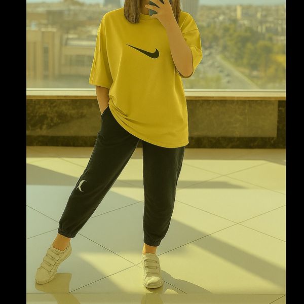 ست تیشرت و شلوار  زنانه مدل نایک
