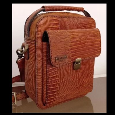 کیف رودوشی چرم دست دوز مدل lizard