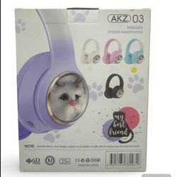 هدست بلوتوثی CAT مدل AKZ 03 رنگ صورتی و آبی