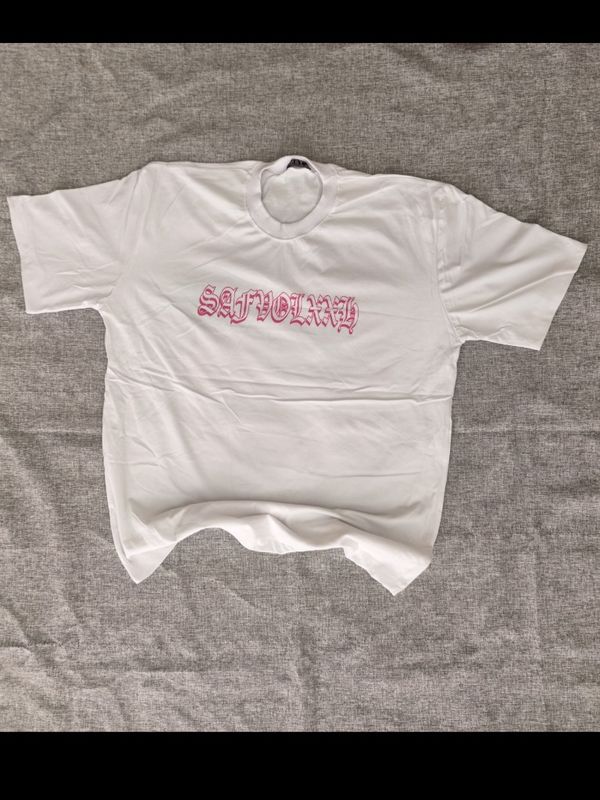 تیشرت لش پشت چاپ صورتی