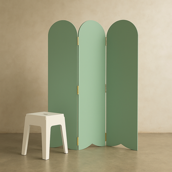 پاراوان ساده رنگی سه‌لت