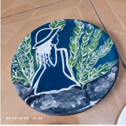 دیوارکوب سفالی طرح پرنسس کد 0020