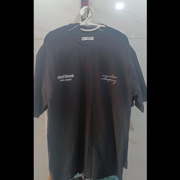 تیشرت مشکی دورو چاپ