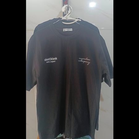 تیشرت مشکی دورو چاپ