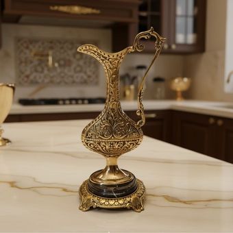 گلاب پاش برنزی مدل پایه سنگ مشکی