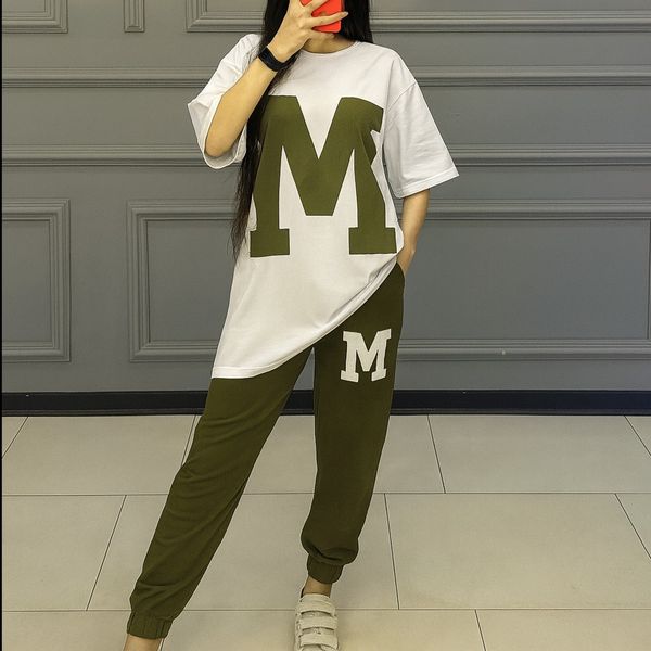 ست تیشرت و شلوار زنانه مدل M