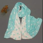 شال زنانه طرح قلبی