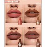 جدیدترین رژ لب 4 رنگ طبقه ای رنگ Brownie Stack