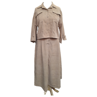 کت‌و دامن مخمل کبریتی (9975)