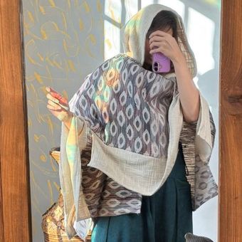 پانچو مزونی زنانه کد RV2005