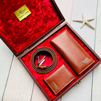 ست چرم طبیعی برند Milano عسلی