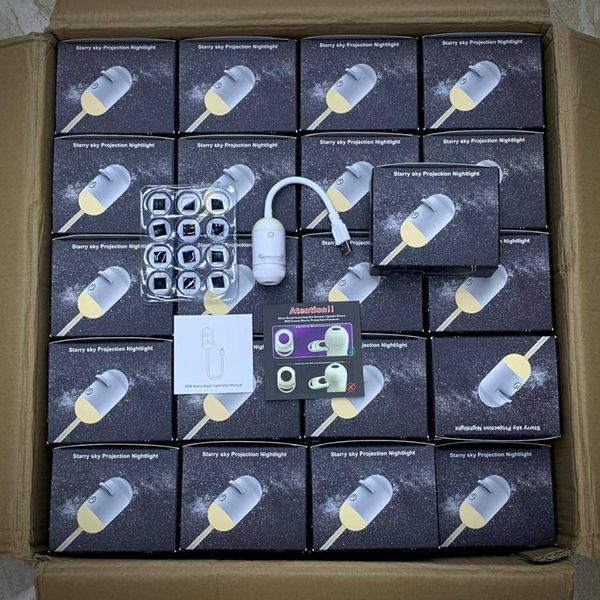 چراغ پروژکتور کهکشانی 12 دیسک USB مدل Starry Sky Projection Nightlight