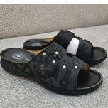 دمپایی طبی زنانه چرم رویه پتینه سبک زیبا بادوام