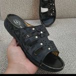 دمپایی طبی زنانه چرم رویه پتینه سبک زیبا بادوام