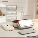 ظرف غذای برقی گرم‌کن پرودو Porodo اصل مدل PDLFSTL0376WH ظرفیت 900 میلی‌لیتر، مناسب محل کار و سفر