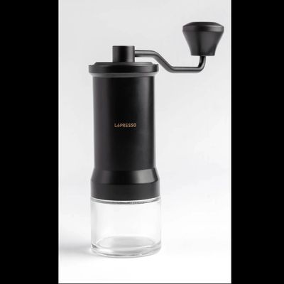 آسیاب قهوه دستی لپرسو LePRESSO مدل LPMCGRBK با تیغه استیل ضدزنگ SS420