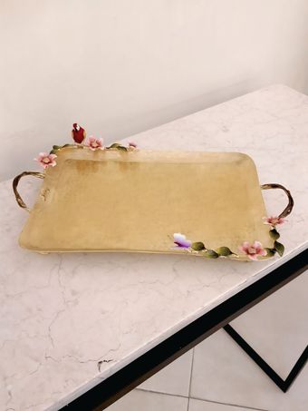 سینی مستطیل دکوراتیو کوچک | مدل 5