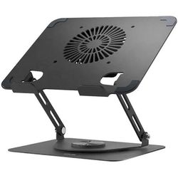 استند لپ‌تاپ قابل تنظیم با فن خنک‌کننده — Green Lion Adjustable Laptop Stand with Fan