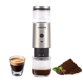اسپرسوساز شارژی استیل لپرسو — LePresso Stainless Steel Portable Espresso Maker LPSTPEM
