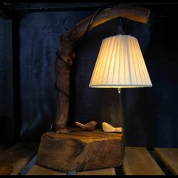 آباژور چوبی طرح مرغ آمین