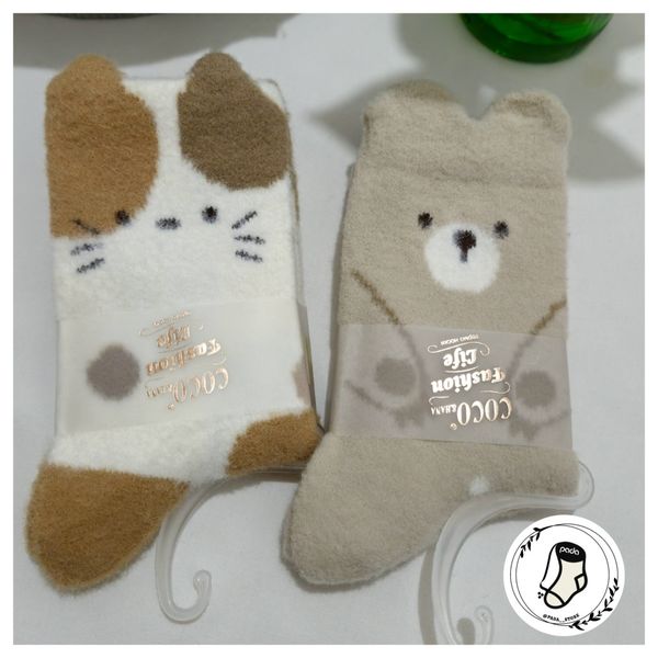 جوراب موهر ساقدار طرح حیوانات