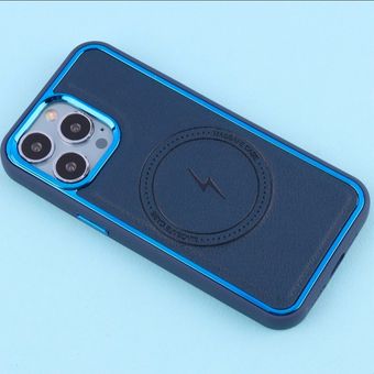 قاب آیفون 13 پرومکس مدل چرمی مگ سیف iPhone 13 Pro max