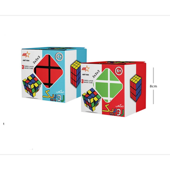 مکعب روبیک 3*3 تک جعبه مدل آوا AMT1996