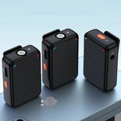 میکروفن یقه ای بیسیم دوتایی مدل k70 dual   مناسب موبایل ها و دوربین ها