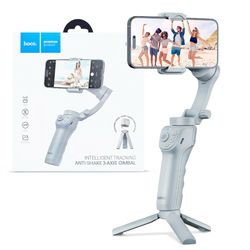 گیمبال سه محوره حرفه ای برند هوکو مدل Hoco K24 Smart Tracking 3-Axis Anti-Shake Gimbal k24 قابلیت ضد لغزش و تعقیب سوژه