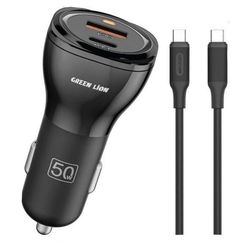 شارژر فندکی دو پورت 50 وات گرین لاین – Green Lion Dual Port Car Charger 50W