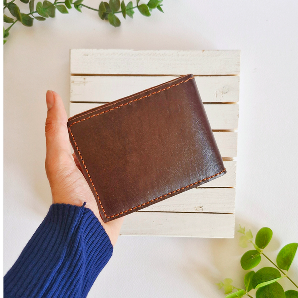 کیف پول جیبی چرم طبیعی بزی مردانه