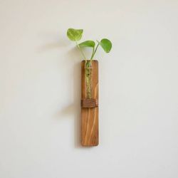 گلدان چوبی دیواری مدل چسب دار