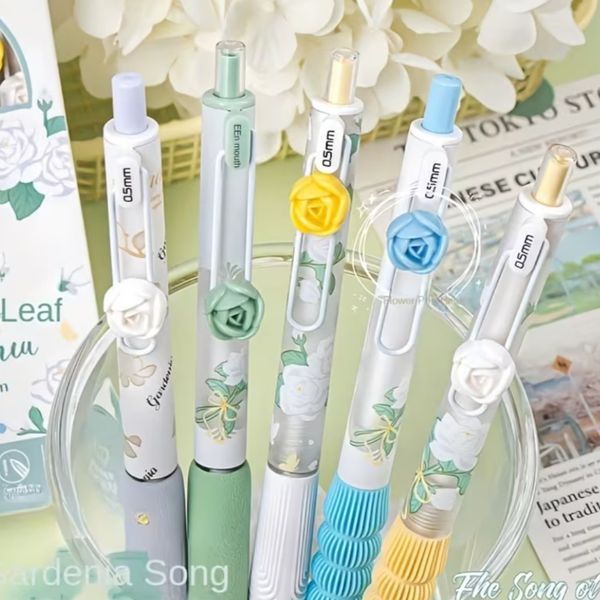 خودکار گریپ دار رز سفید برند موکا - پک و تک