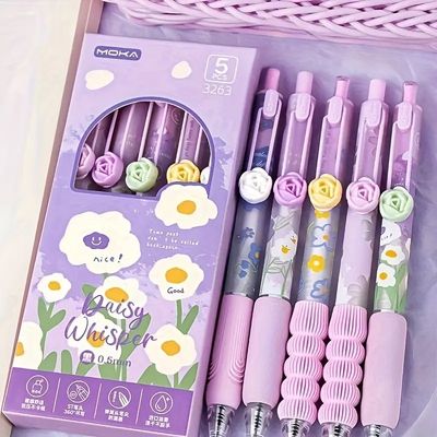 خودکار گریپ دار رز بنفش برند موکا - پک و تک