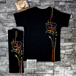 تیشرت مشکی دخترانه عزیزم رقیه