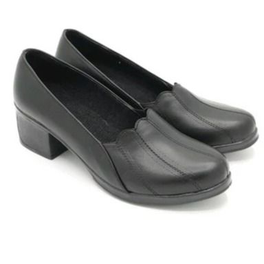 کفش پاشنه دار هلالی چرم زنانه کفش پاشنه 5 سانتی مجلسی اداری اسپرت بادوام و ظریف کد Up27