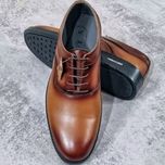 کفش چرم مردانه چرم مجلسی مدل st ترکیبی بی‌نظیر از دوام راحتی