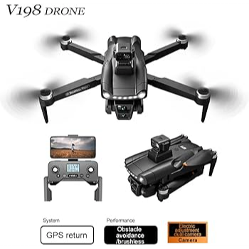 کوادکوپتر مدل V198 PRO سری جدید 2025
