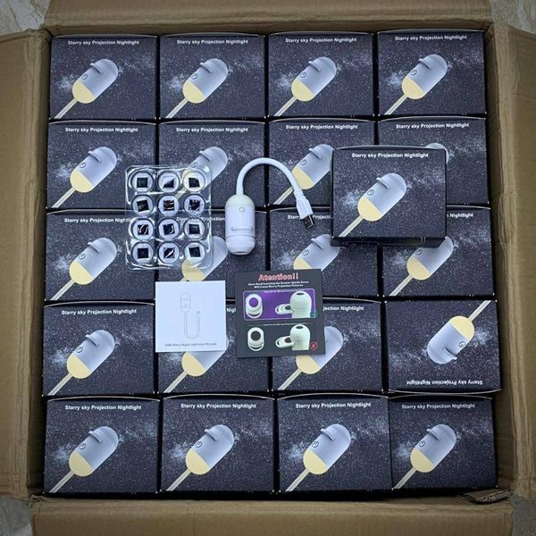 🚀 چراغ کهکشانی 12 دیسک | Starry Sky Projection Nightlight
