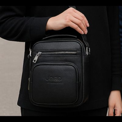 کیف دوشی Jeep مدل 5 زیپ  سایز بزرگ AL، جادار و بادوام