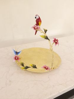 پیش دستی طوطی برنجی | مدل 1