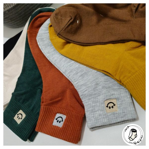 جوراب ساقدار طرح گلدوزی لبخند