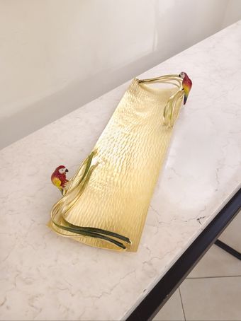 رولت خوری نخل طوطی برنجی | مدل 2