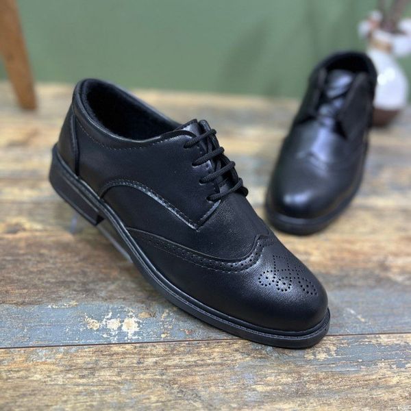 کفش چرم مردانه چرم مجلسی مدل هشترک