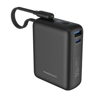 پاوربانک فست شارژ پاورولوژی مدل مونترال 10000 میلی‌آمپر Powerology Montreal PD 30W Super Fast Power Bank 10000mAh