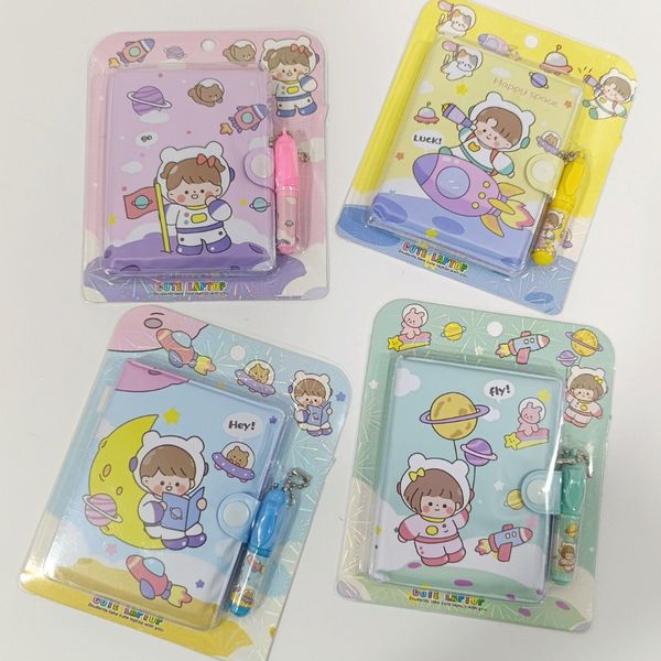 پک دفترچه و خودکار پسر و دختر فضانورد