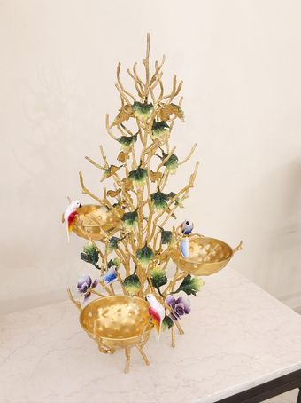 درختی برنجی مدل آجیل خوری