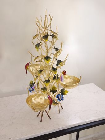 درختی برنجی | مدل  آجیل خوری