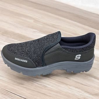 کفش مردانه راحتی اسکچرز (Skechers) - رویه کتان و راشل با زیره PU تزریقی